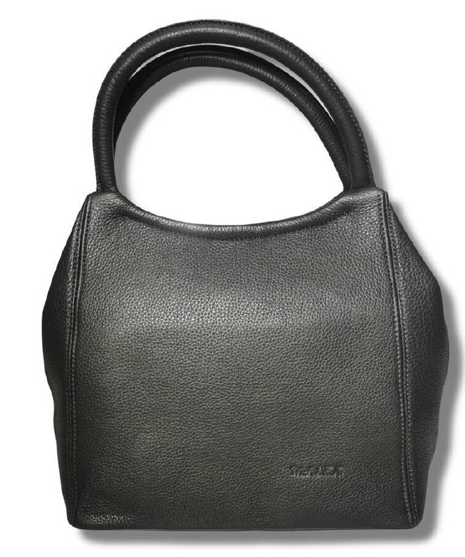 208К Сумка женская натуральная кожа (чёрный) (Черный/30*22*13/натуральная кожа/Redmond)