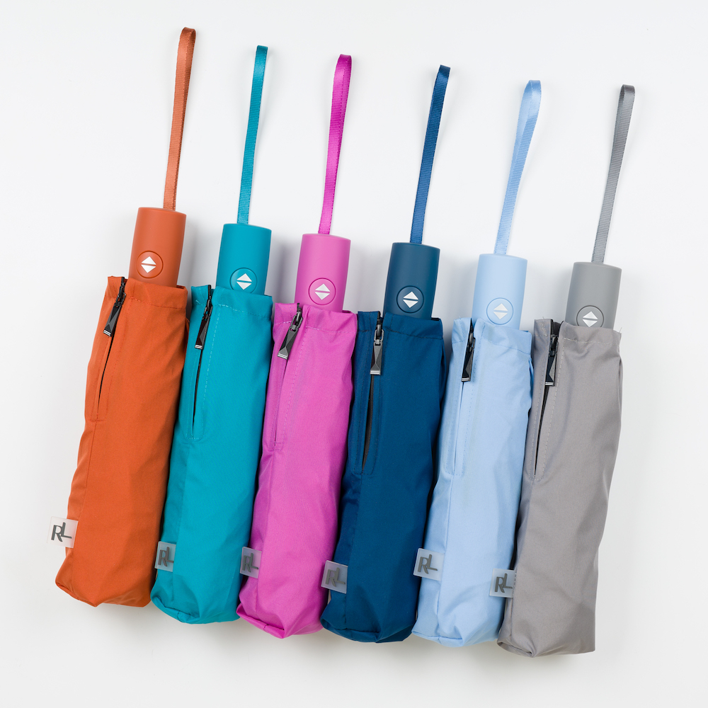 RX-43910 зонт, женский, 3 слож, полный автомат, однотонный (однотонный/8-58/эпонж/Russian Look)