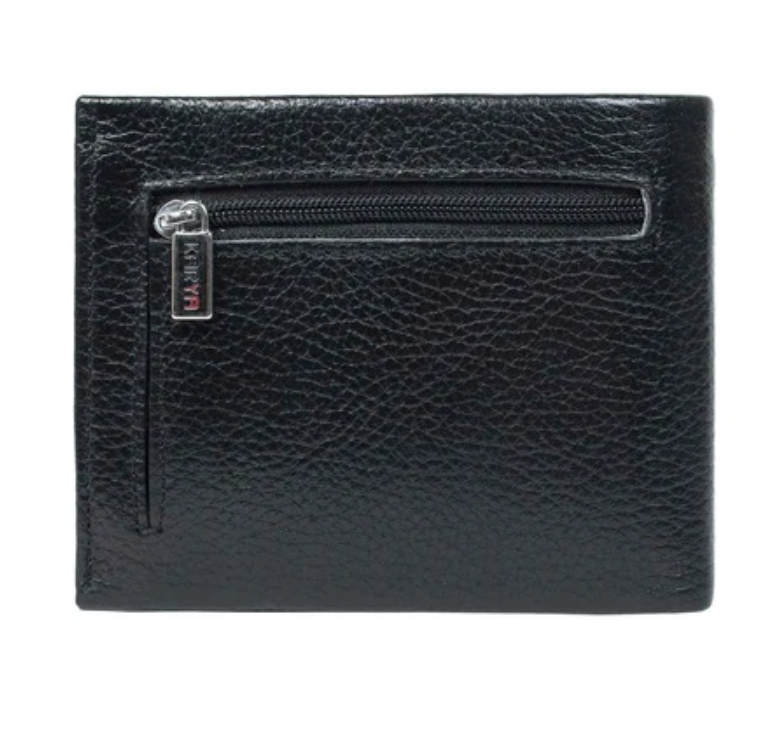 0945-45 Портмоне мужское натуральная кожа KARYA (Черный/11*9*3/натуральная кожа)