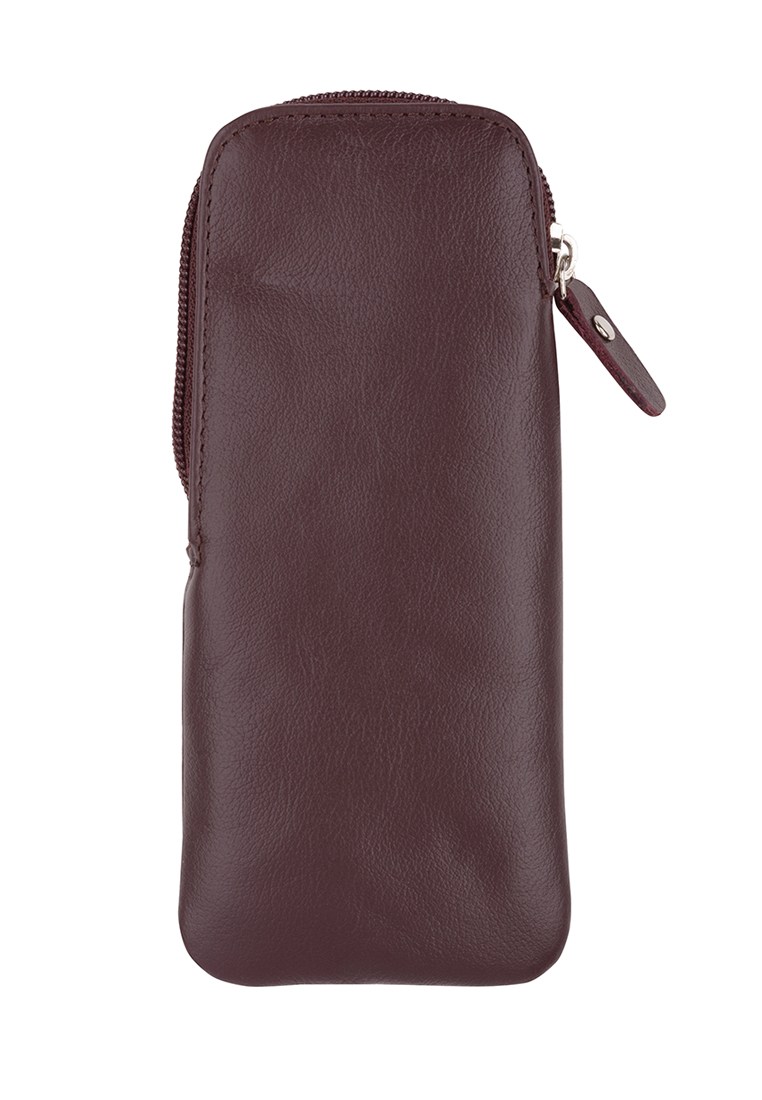 77223 Футляр для очков СКАЙ CHERRY кожа вишня тиснение кэж. (Бордовый/натуральная кожа/Esse)