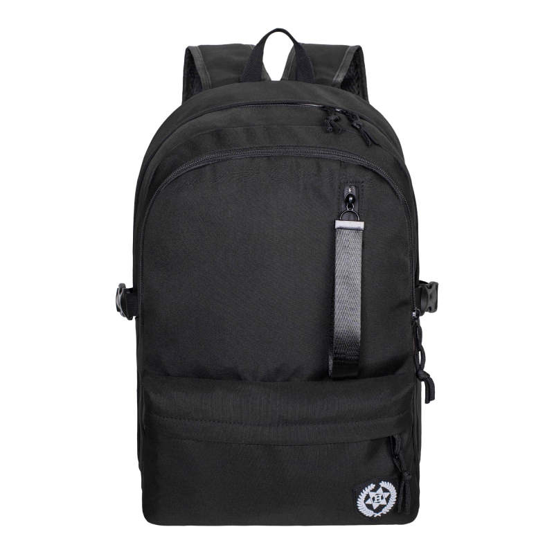 2116 черный Молодежный рюкзак MERLIN  (Черный/24*38*15/полиэстер/MERLIN)