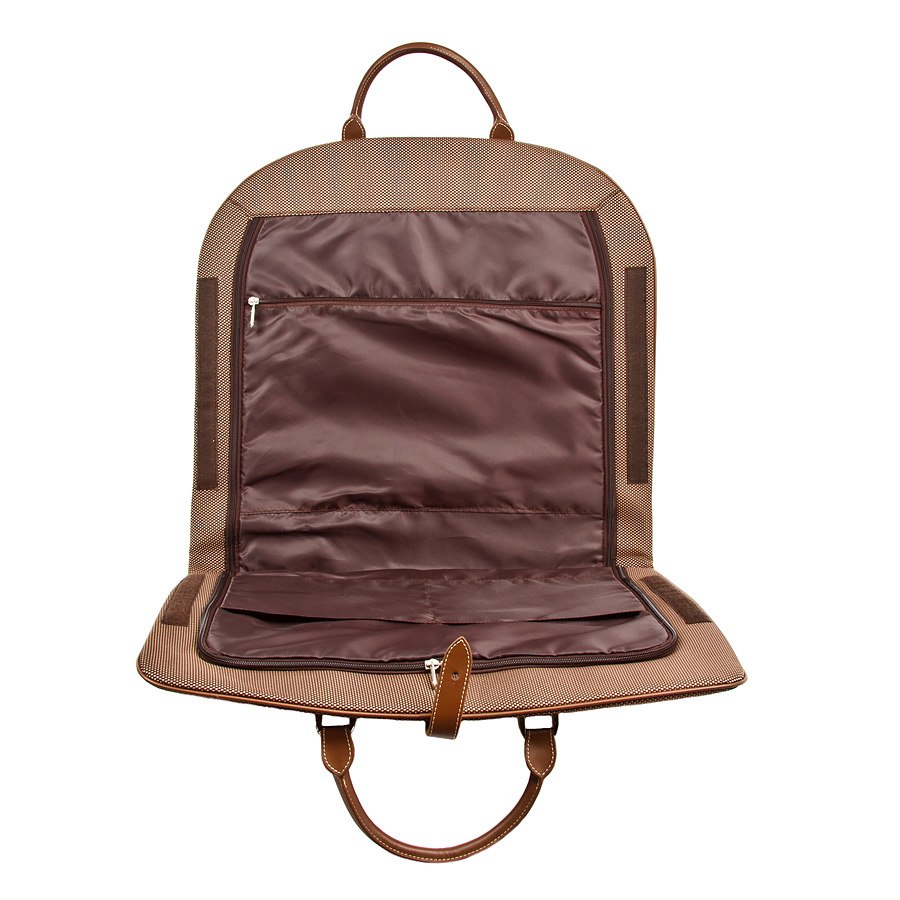 680088 (T.Beige) портплед  с кожаными вставками (Бежевый тёмный/полиэстер/Polar)