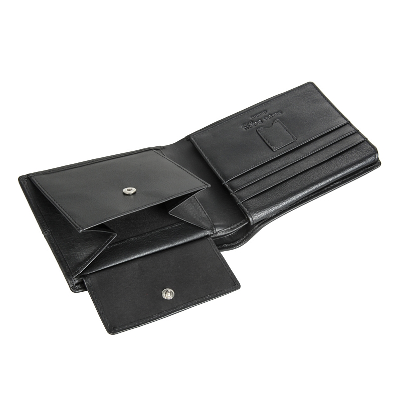 396-01 (denim black) Портмоне Sergio Belotti (Черный/13,5*10*2,5/натуральная кожа/Sergio Belotti)