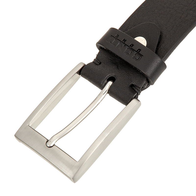 35066 Black Ремень Conti Uomo (длина 130) (Черный/130 см/натуральная кожа/Conti Uomo)