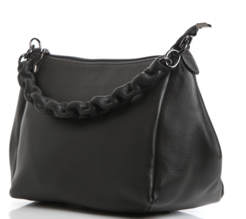 925К Сумка женская натуральная кожа (чёрный) (Черный/29*22*14/натуральная кожа/Redmond)