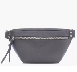 2476LN Сумка женская поясная Серый (Серый/24*14*6/натуральная кожа/Richet)