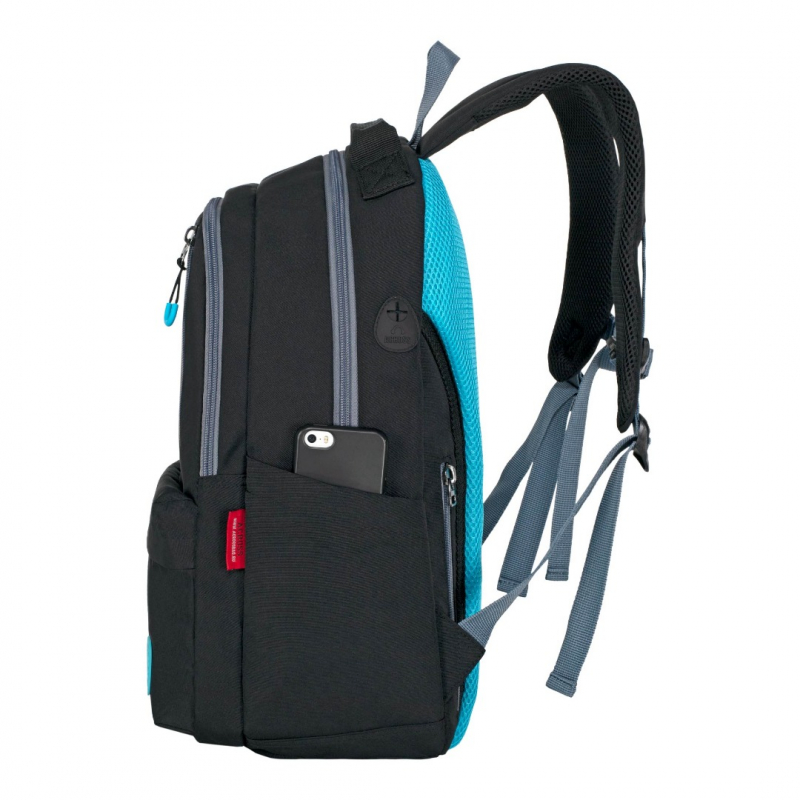 М-3-2 ACROSS Молодежный рюкзак  (Черный/31*45*12/полиэстер/0,7 кг/Across)