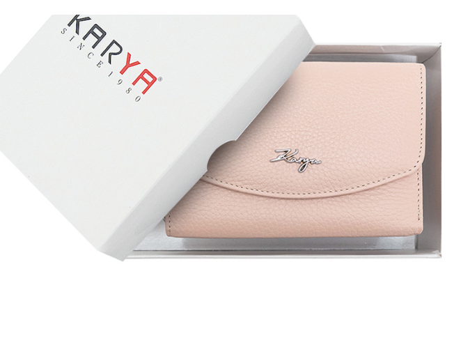 1192-027 Портмоне натуральная кожа KARYA (Розовый/14*10,5*4/натуральная кожа)