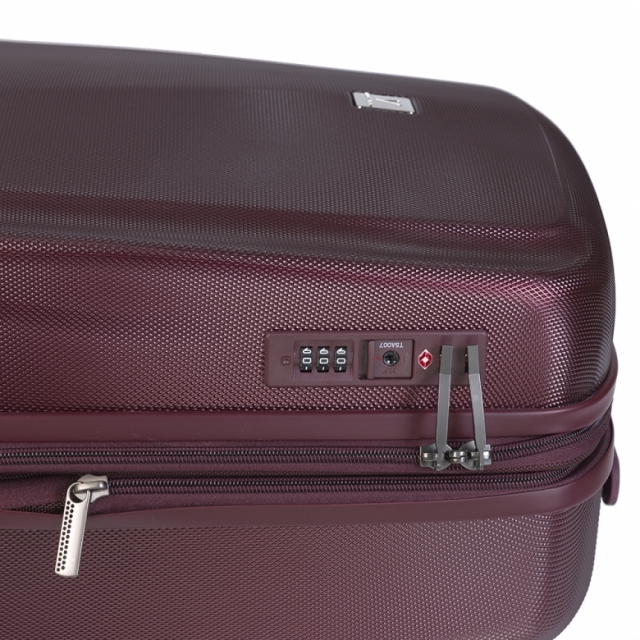 808 PC - 28 (Burgundy) Чемодан VIP COLLECTION на 4 кол.(поликарбонат) (Бордовый/53*79*28,5/поликарбонат/L/3,8 кг/113 литров/VIP COLLECTION)