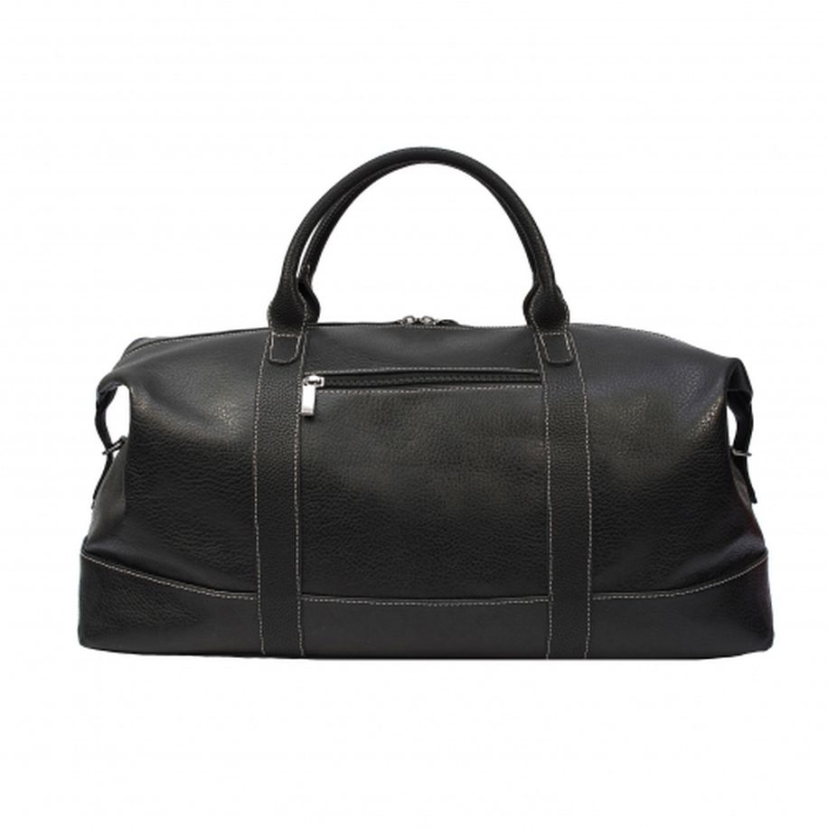 2-229 Сумка дорожная экокожа (черный) (черный/50*42*22/Экокожа/ANTAN)