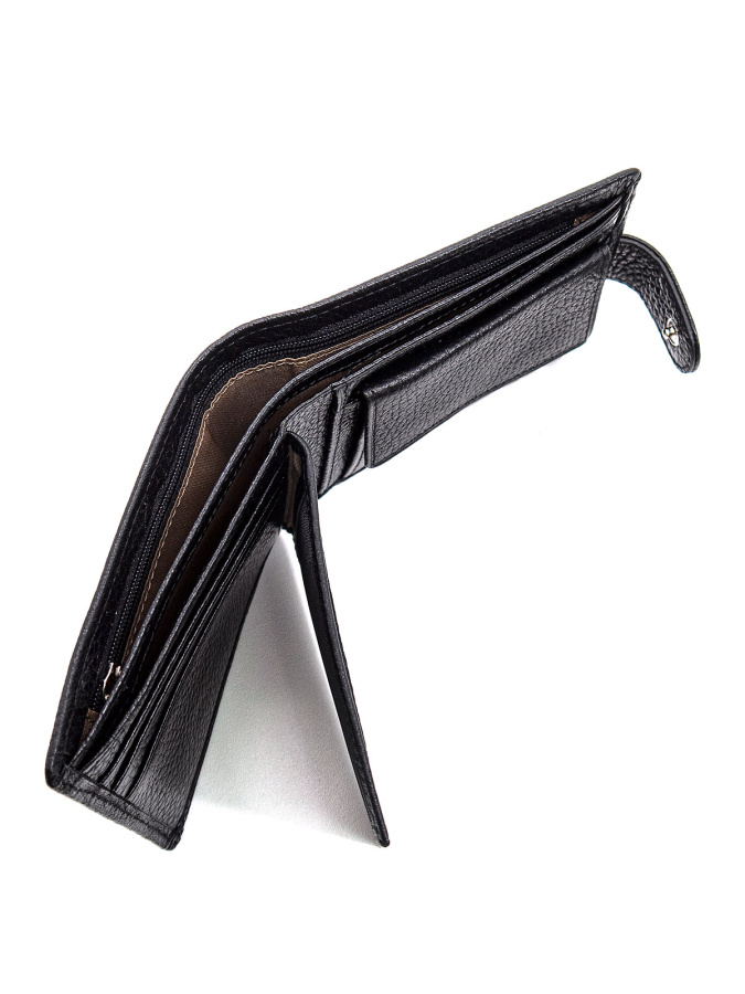 102T-301-1 Портмоне (Пеллекон) (черный/11,5*10*1,5/натуральная кожа/PELLECON)