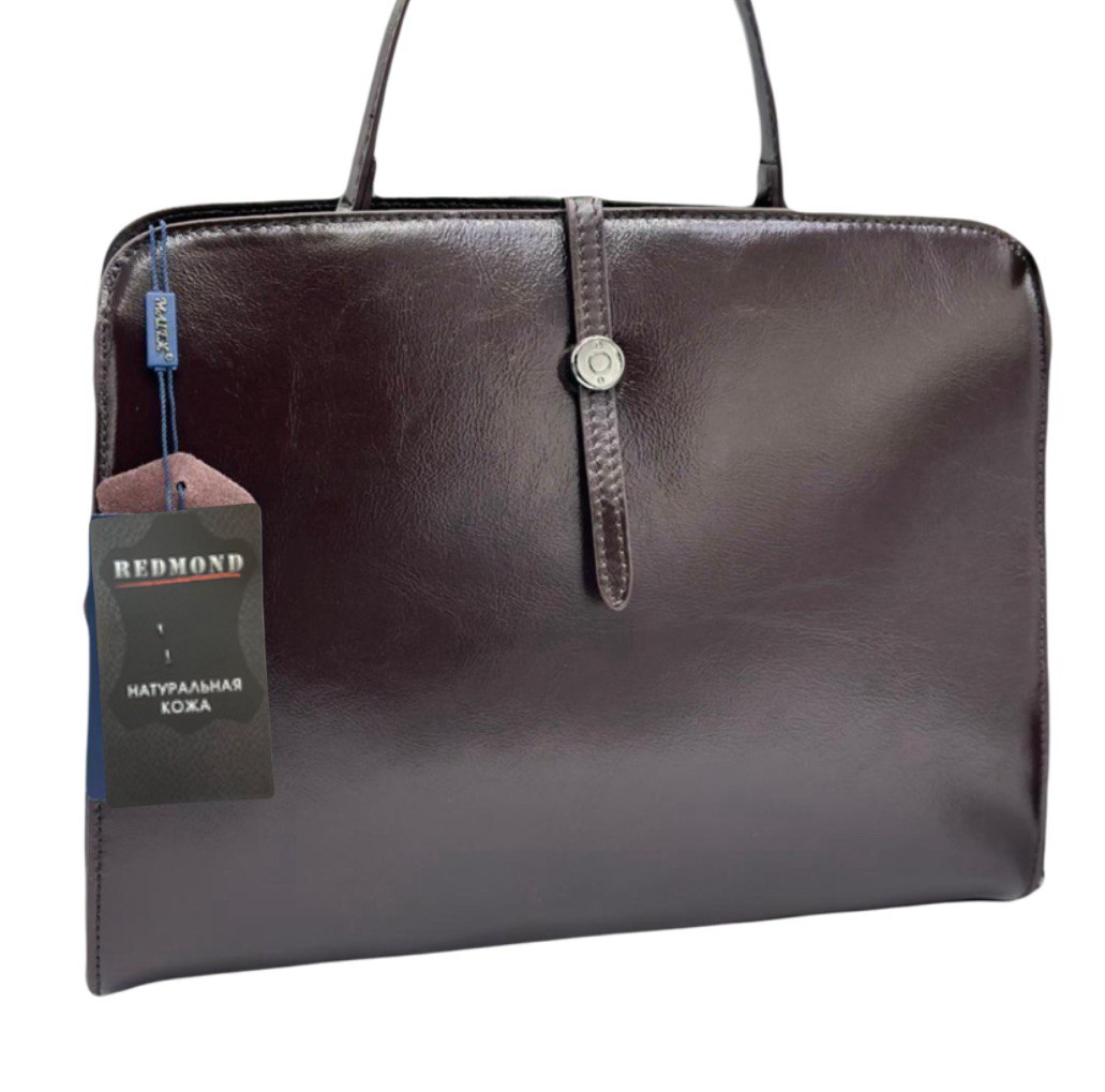 65К Сумка женская натуральная кожа (chocolate) (шоколад/32*22*8/натуральная кожа/Redmond)