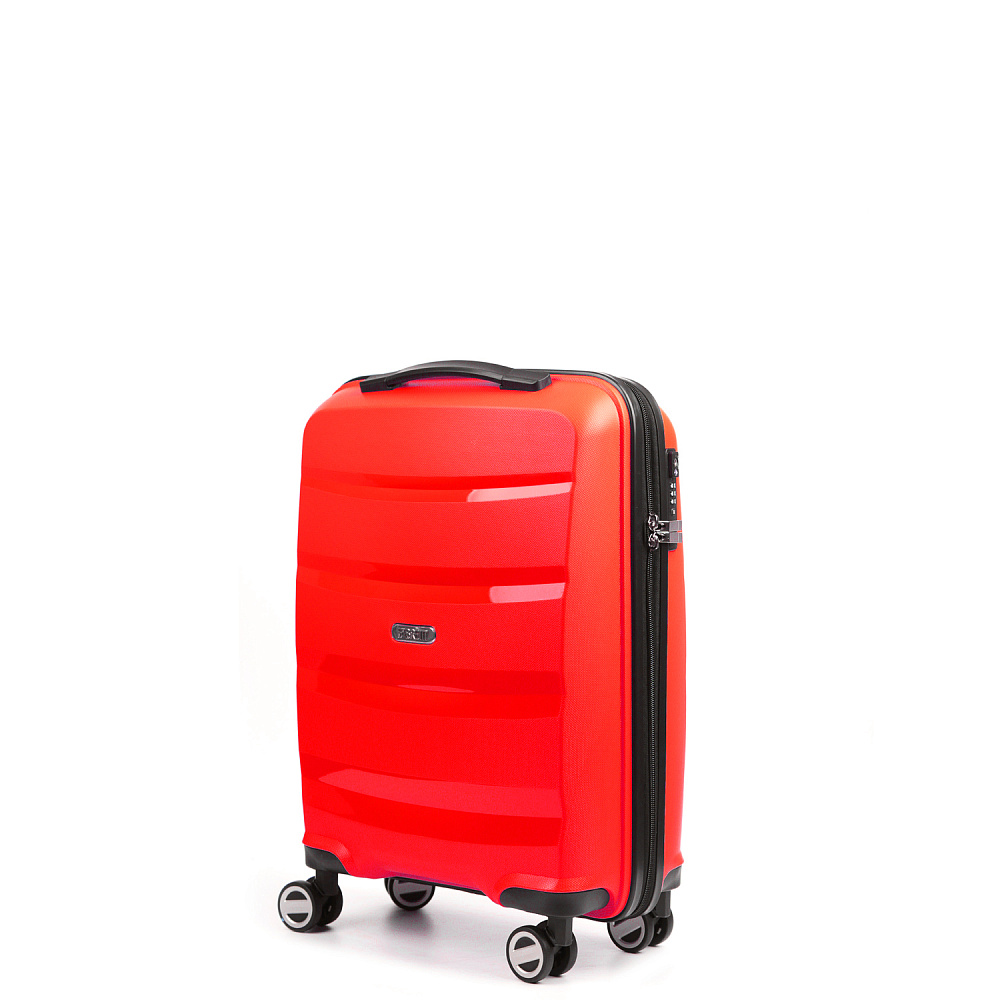 EN7520-20-4 FABRETTI Чемодан 4-х колесный 100% полипропилен (Красный/38*55*18/полипропилен/S/2,8 кг/FABRETTI)