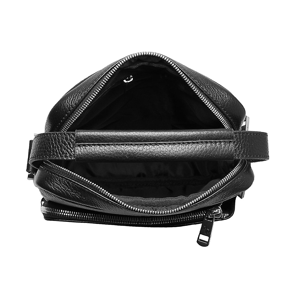 102-81505-1 Сумка мужская кожа (Пеллекон) (черный/21,5*25,5*5/натуральная кожа/PELLECON)