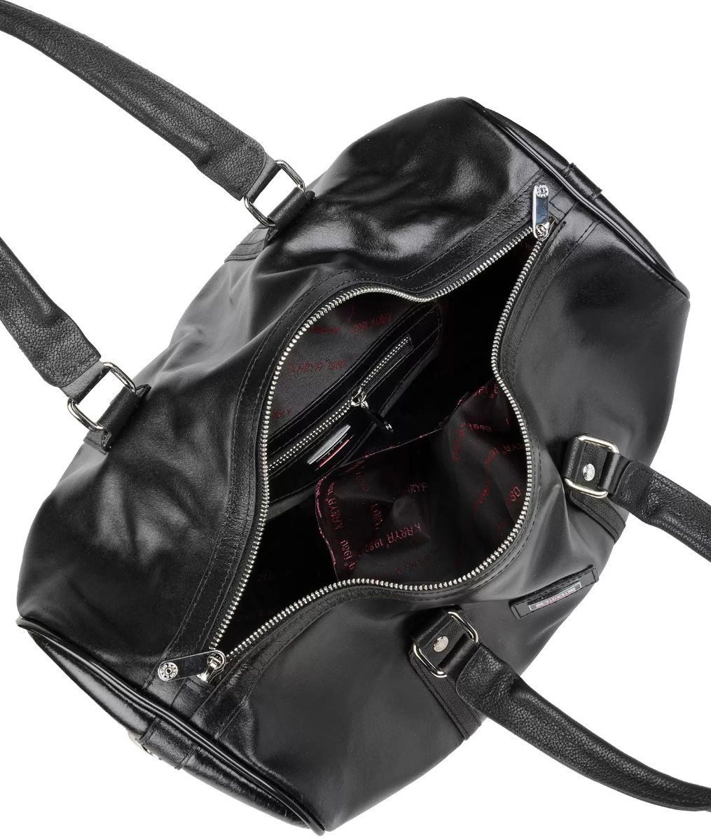 8550 чёрная Сумка дорожная KARYA (Черный/40*35*20/натуральная кожа/KARYA)