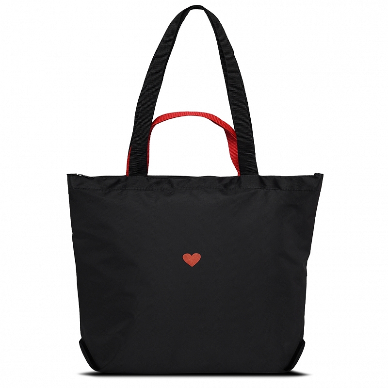 1-178 Сумка молодёжная (Любовь/черный) (черный/36*41*12/текстиль/ANTAN)
