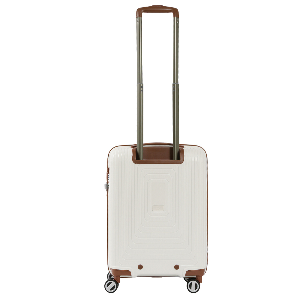 EN3520-20-1 Чемодан 4-х колесный 100% полипропилен FABRETTI  (Белый/39*54*25/полипропилен/S)