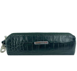 436-017 Ключница натуральная кожа (KARYA) (Зелёный/12*4,5*4/натуральная кожа/KARYA)