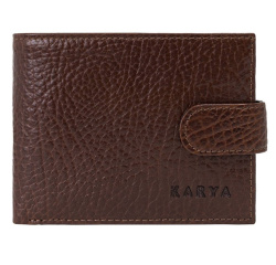 0980-07 Портмоне мужское натуральная кожа KARYA (Рыжий/11,5*9,5*1/натуральная кожа/KARYA)