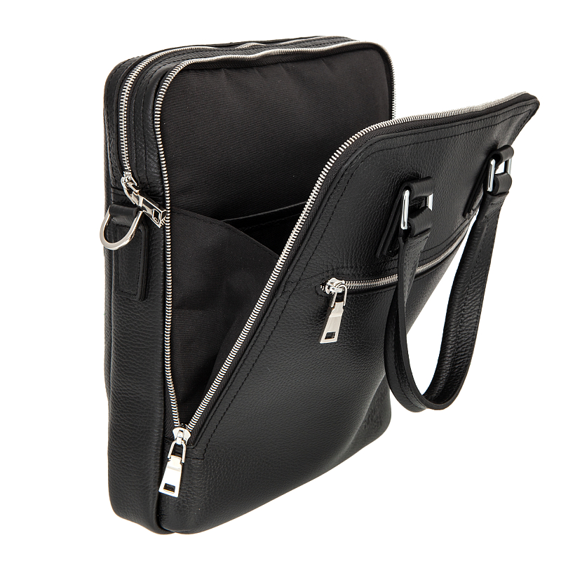 7051 (Napoli black) Планшет Sergio Belotti (черный/26*32*8/натуральная кожа/Sergio Belotti)