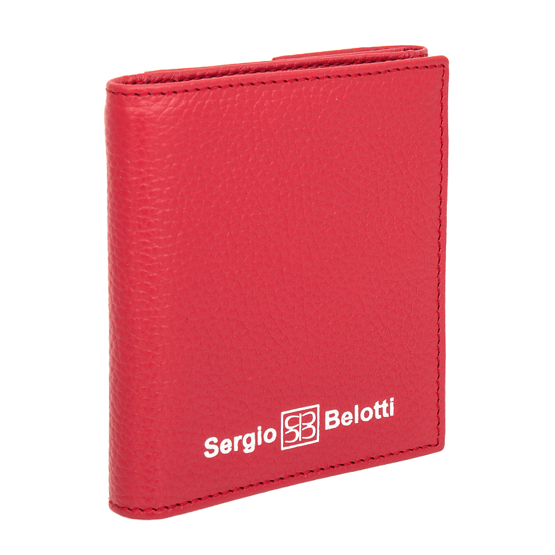 120208 (red Caprice) Портмоне Sergio Belotti (красный/10*12*3/натуральная кожа/Sergio Belotti)