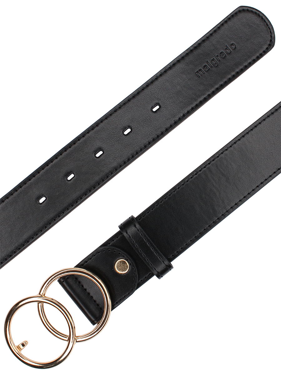 W701-2 black 90 Ремень женский (Malgrado) (черный/90 см/натуральная кожа/Malgrado)