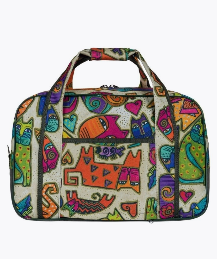 М-504 Саквояж кошки бежевый (Бежевый/44*30*21/полиэстер)