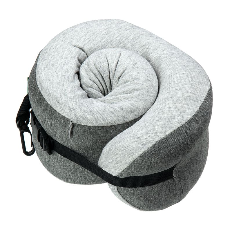 VG5215 (earth grey))) Дорожная подушка Verage (серый/25*23*11,5/синтетический трикотаж/Verage)