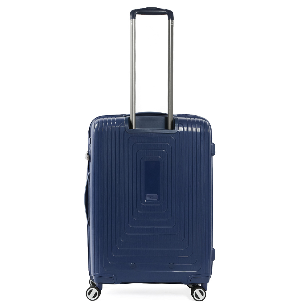 EN3520-24-8 Чемодан 4-х колесный 100% полипропилен FABRETTI  (Синий/47*68*29/полипропилен/M)