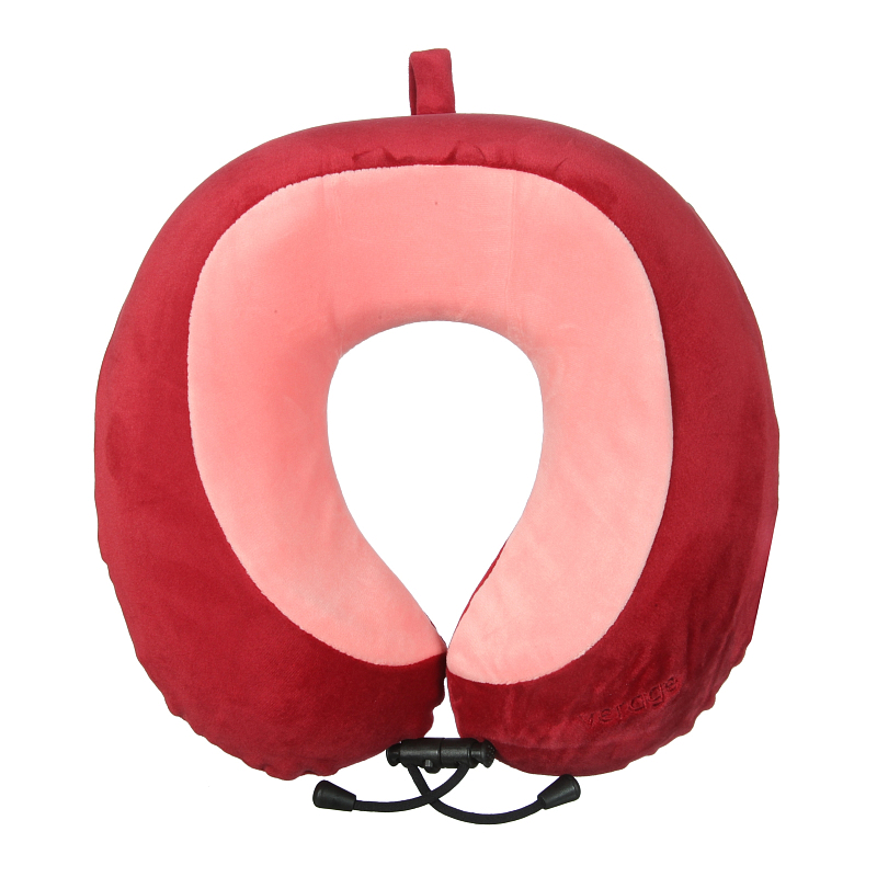 VG5213 (coral red-burgundy))) Дорожная подушка Verage (бордовый/30*27*11/полиуритан/Verage)