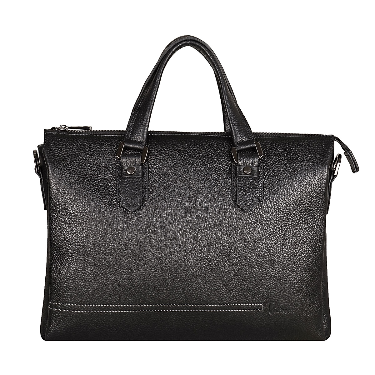 102-21579-1 Сумка мужская кожа (Пеллекон) (черный/37*29*5/натуральная кожа/PELLECON)