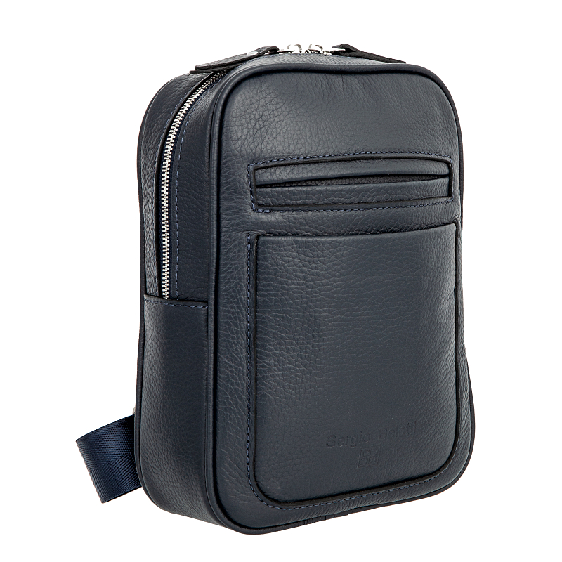 7072 (Napoli blue) Сумка СЛИНГ Sergio Belotti (Синий/18*25*6,5/натуральная кожа/Sergio Belotti)