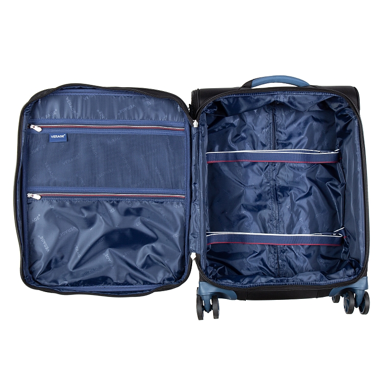 GM17016W20 (black) Чемодан-тележка Verage  (Черный/40*55*20/полиэстер/S/2,4 кг/44 литра)