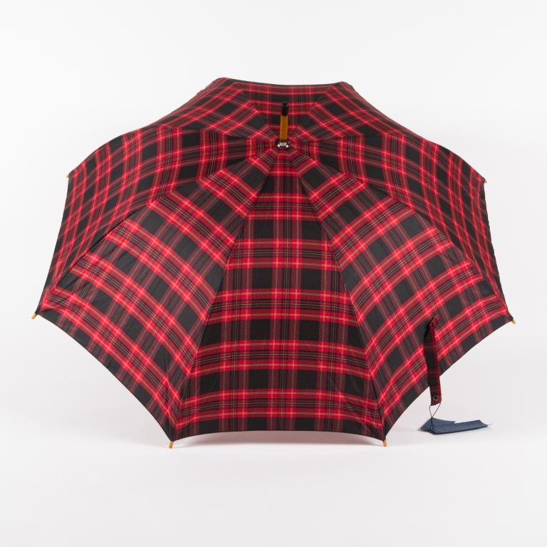 RT-41642 Зонт женский, трость, полуавтомат, дерев крюк (эпонж/Russian Look)