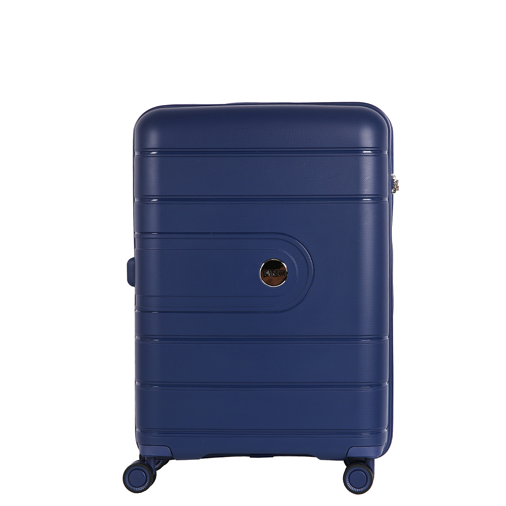 EN9520-24-8 Чемодан 4-х колесный 100% полипропилен FABRETTI (Синий/45*66*26/полипропилен/M/FABRETTI)