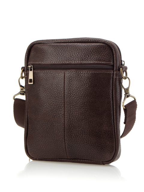 2763BR Сумка мужская натуральная кожа (Коричневый/23*18*4/натуральная кожа)