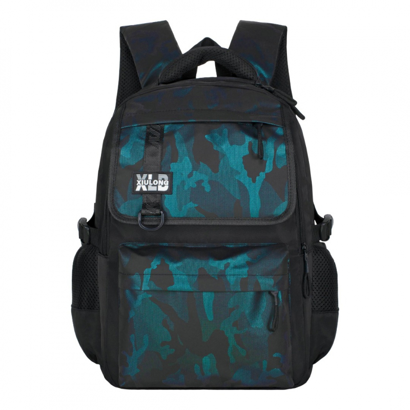 0134 черно-синий Молодежный рюкзак MERLIN  (Черный/синий/23*33*12/полиэстер/MERLIN)