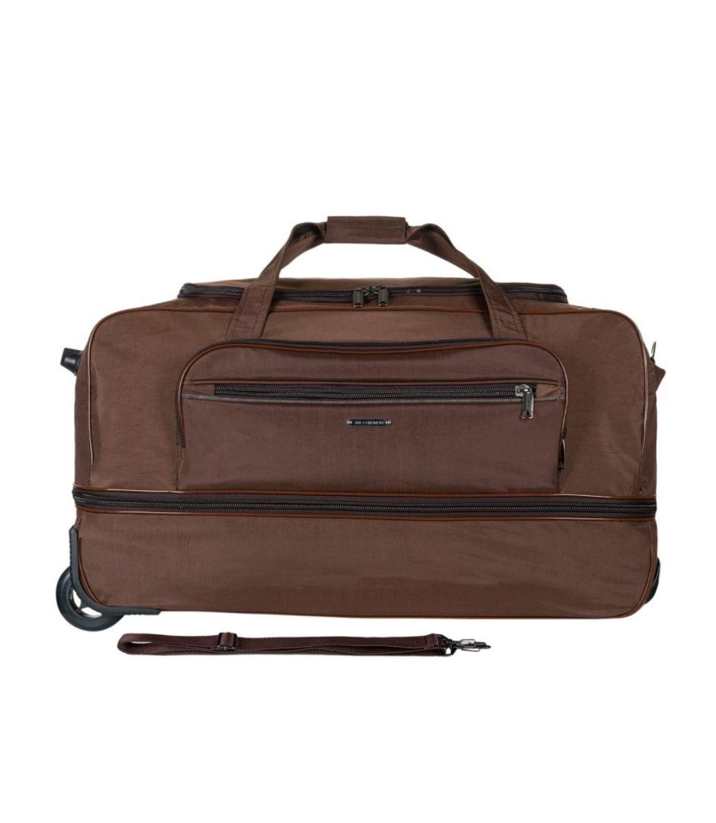 М-5801 Сумка на колесах St-wash коричневый (коричневый/74*38*36/полиэстер/NTL Continent)