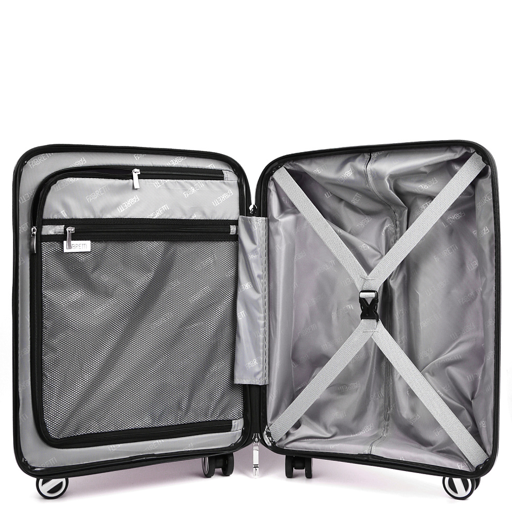 EN7520-20-4 FABRETTI Чемодан 4-х колесный 100% полипропилен (Красный/38*55*18/полипропилен/S/2,8 кг/FABRETTI)