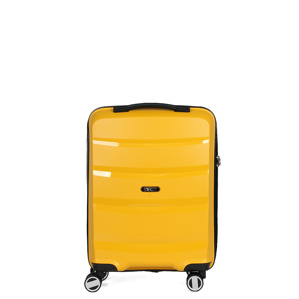 EN7520-20-7 FABRETTI Чемодан 4-х колесный 100% полипропилен (Жёлтый/38*55*18/полипропилен/S/2,8 кг/FABRETTI)