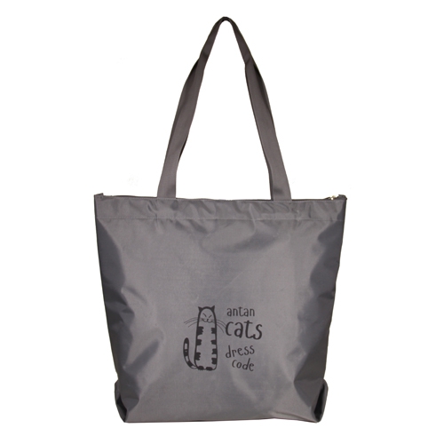 1-111 Сумка молодёжная (Дворовая компания/серый) (серый/36*43*12/текстиль/ANTAN)