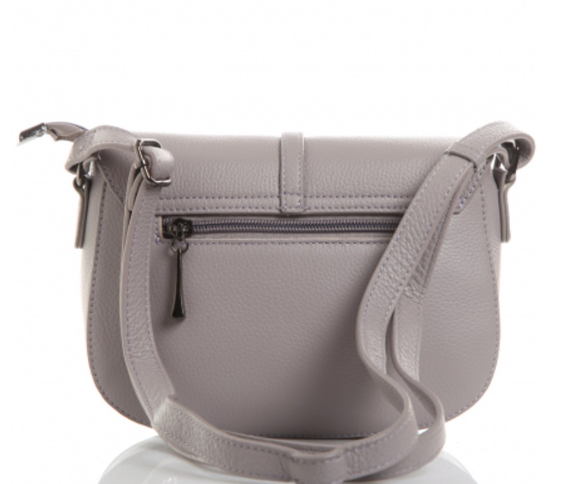 709К Сумка женская натуральная кожа purple (Сиреневый светлый/натуральная кожа/Redmond)