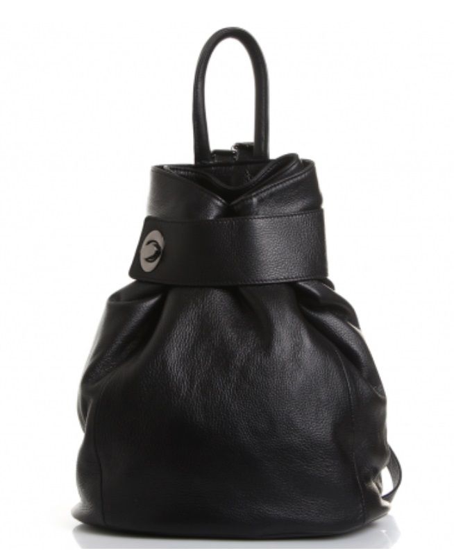 048К Рюкзак женский натуральная кожа черный  (Черный/28*33*13/натуральная кожа/Redmond)