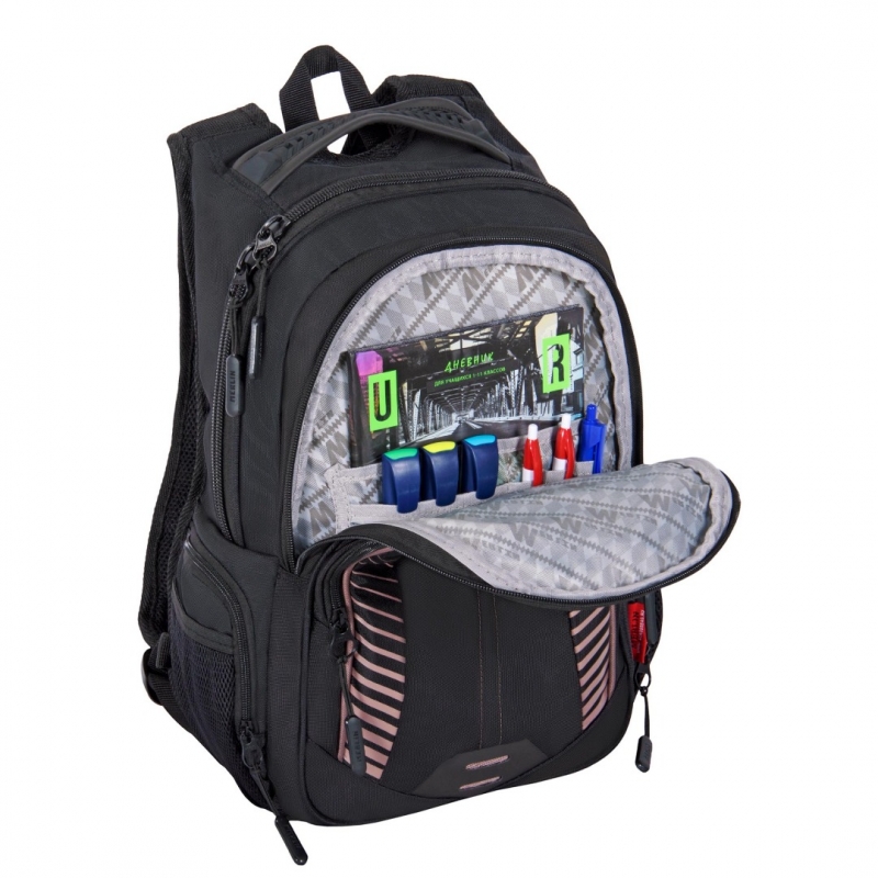 M21-137-5 Рюкзак Merlin  (Черный/26*41*15/полиэстер/MERLIN)