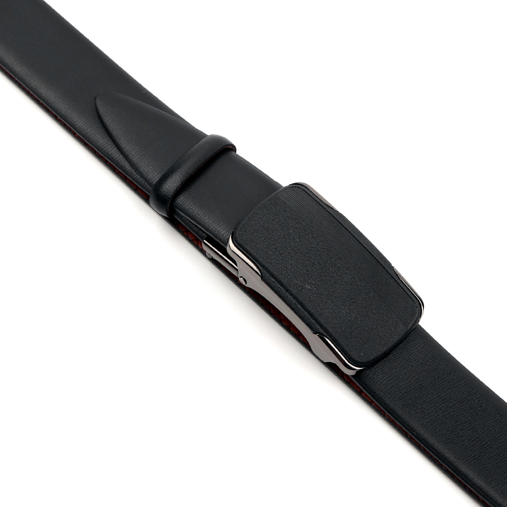 FR2523-2 FABRETTI Ремень муж. натуральная кожа (размер 120) (Черный/120 см/натуральная кожа коровы)