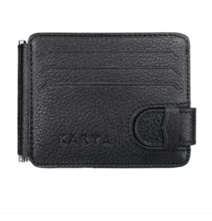 0044-45 Картхолдер натуральная кожа KARYA (Черный/11*9*1/натуральная кожа/KARYA)