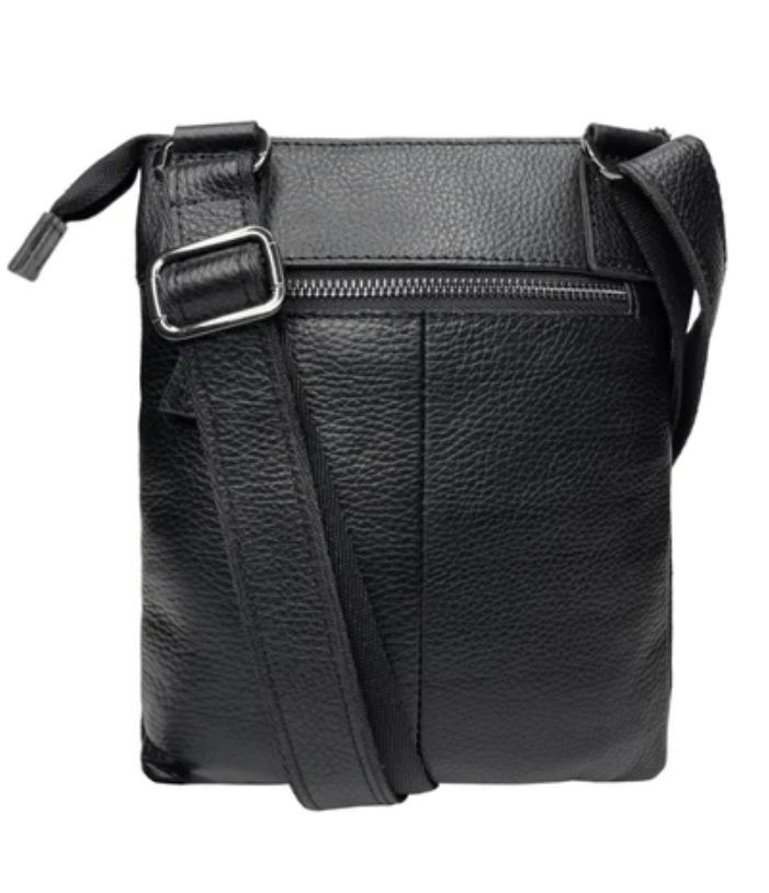 0640-03 Сумка мужская натуральная кожа (KARYA) (Черный/20*25*2/натуральная кожа/KARYA)