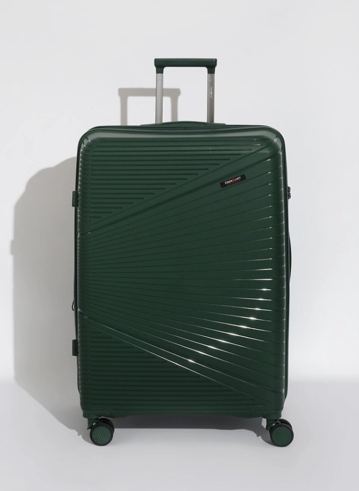 49M-019-424 Чемодан 4-х колесный (Зелёный/полипропилен/M/Eberhart)