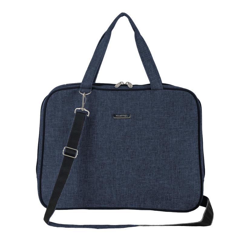 П7119 синий Джинсажаккард Папка большая (синий/43*32*6/полиэстер/0,5 кг/7,5 литров/Polar)