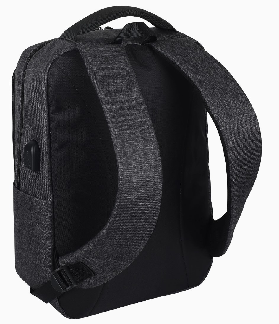 EBH29827-DG-14 Рюкзак (Серый тёмный/30*42*14/нейлон/0,66 кг/Eberhart)